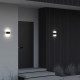 Applique per esterno a LED moderna struttura in alluminio diffusore in acrilico