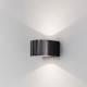 Applique per esterno a LED struttura in alluminio e diffusore in vetro