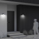 Applique per esterno con struttura in alluminio e diffusore LED in acrilico