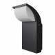 Applique per esterno con struttura in alluminio e diffusore LED in acrilico