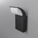Applique per esterno con struttura in alluminio e diffusore LED in acrilico
