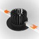 Faretti da incasso a LED struttura in alluminio dal design moderno ed elegante