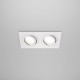 Faretti da incasso con 2 lampade orientabili e struttura in metallo verniciato