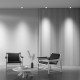 Faretti da incasso con struttura in alluminio dal design moderno ed elegante