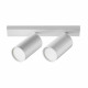Faretti da soffitto moderno con doppio diffusore orientabile in alluminio