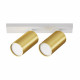 Faretti da soffitto moderno con doppio diffusore orientabile in alluminio