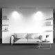 Faretti da soffitto moderno con doppio diffusore orientabile in alluminio