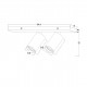 Faretti da soffitto moderno con doppio diffusore orientabile in alluminio