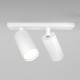 Faretti da soffitto moderno con doppio diffusore orientabile in alluminio