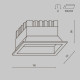 Faretto a incasso a LED dimmerabile in alluminio dal design moderno per bagno