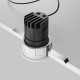 Faretto a incasso con diffusore a LED e struttura in alluminio