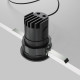 Faretto a incasso con diffusore a LED e struttura in alluminio