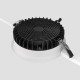 Faretto a incasso in alluminio rotondo dal design moderno per bagno