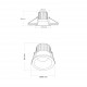 Faretto a LED da incasso in alluminio rotondo dal design moderno