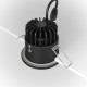 Faretto a LED dimmerabile da incasso in alluminio rotondo dal design moderno