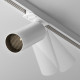 Faretto a led dimmerabile in alluminio per sistema a binario