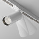 Faretto a led dimmerabile in alluminio per sistema a binario