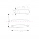 Faretto a LED in alluminio dal design moderno per sistema a binario monofase