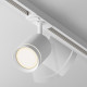 Faretto a led moderno in alluminio per sistema a binario