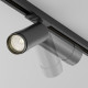 Faretto a led moderno in alluminio per sistema a binario