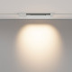 Faretto con striscia LED per sistema binario monofase dal design moderno