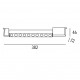 Faretto con striscia LED per sistema binario monofase dal design moderno
