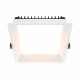 Faretto da incasso a LED con struttura quadrata in alluminio dal design moderno