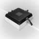 Faretto da incasso a LED con struttura quadrata in alluminio dal design moderno