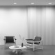Faretto da incasso a LED con struttura quadrata in alluminio dal design moderno