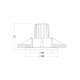 Faretto da incasso a LED in stile minimalista montatura in alluminio
