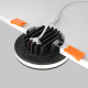 Faretto da incasso a Led rotondo con struttura in alluminio verniciata