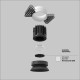 Faretto da incasso con diffusore a led rotondo