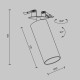 Faretto da incasso con diffusore orientabile in alluminio dal design moderno