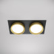 Faretto da incasso doppio diffusore struttura in alluminio dal design moderno