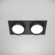 Faretto da incasso doppio diffusore struttura in alluminio dal design moderno