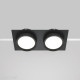 Faretto da incasso doppio diffusore struttura in alluminio dal design moderno