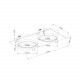 Faretto da incasso doppio diffusore struttura in alluminio dal design moderno