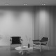 Faretto da incasso doppio diffusore struttura in alluminio dal design moderno