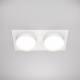 Faretto da incasso doppio diffusore struttura in alluminio dal design moderno