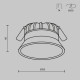 Faretto da incasso in alluminio con diffusore a led design moderno