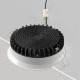 Faretto da incasso in alluminio diffusore a led dal design moderno