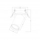 Faretto da incasso in alluminio dal design moderno ed elegante