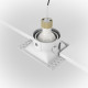 Faretto da incasso in alluminio quadrato dal design moderno