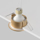 Faretto da incasso per bagno diffusore rotondo in alluminio dal design moderno