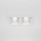 Faretto da incasso quadrato con doppio diffusore a led