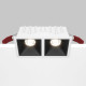 Faretto da incasso quadrato con doppio diffusore a led