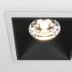 Faretto da incasso quadrato con doppio diffusore a led moderno