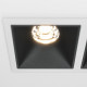 Faretto da incasso quadrato con doppio diffusore a led