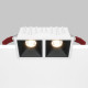 Faretto da incasso quadrato con doppio diffusore a led