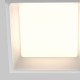 Faretto da incasso quadrato in alluminio con diffusore a led design moderno